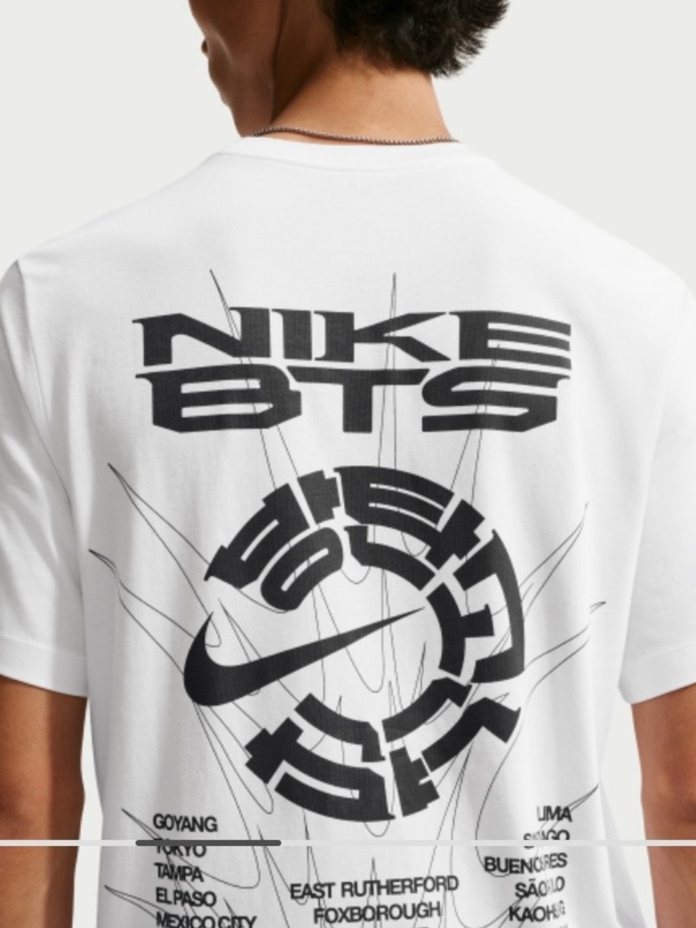 Nike White Short-Sleeve BTS Graphic Back-Print Tee